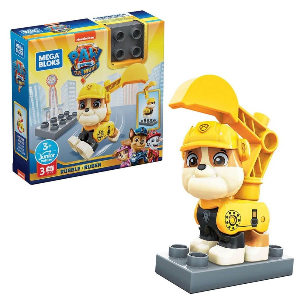 MEGA PAW PATROL KARAKTER FIGURLER RUBBLE GYH89-GYV62 Mega Bloks GYV62