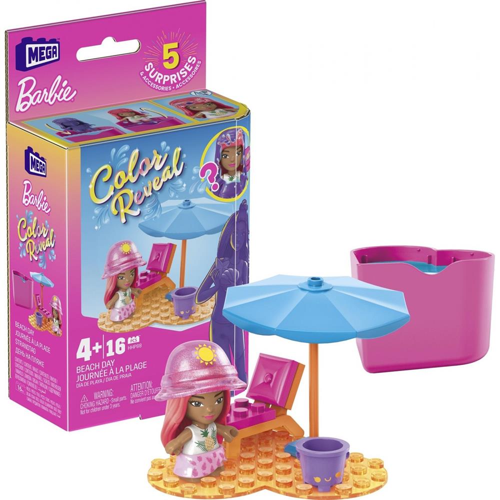 MEGA Barbie Color Reveal Mini Bebekler HHP85-HHP88 Mega HHP88