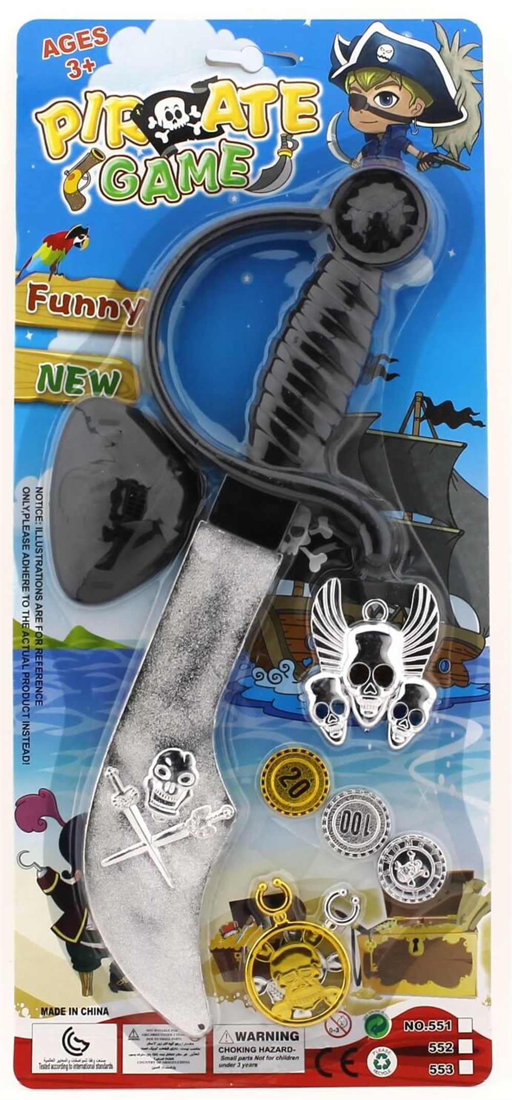 Kartela Korsan Bıçak Seti Mega Oyuncak CXY05514