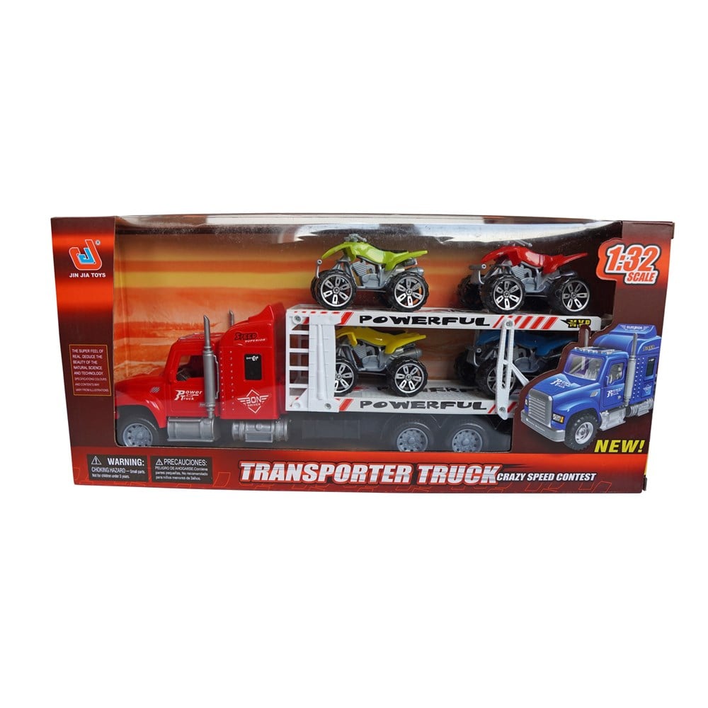 Renkli Atv Taşıyıcı Tır Mega Oyuncak MGA6628A