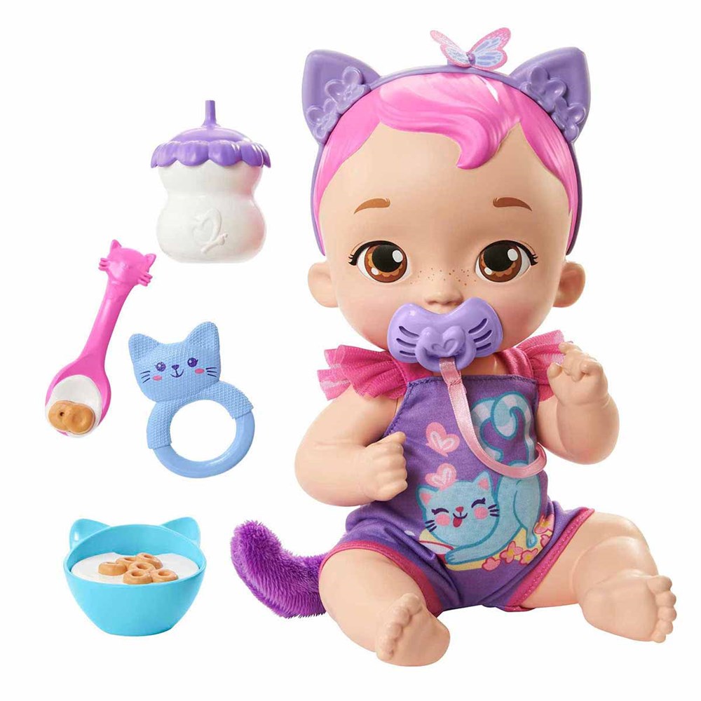 My Garden Baby Sesli ve Aksesuarlı Yavru Kedi Bebeğim HHP27-HHP28 My Garden Baby HHP28