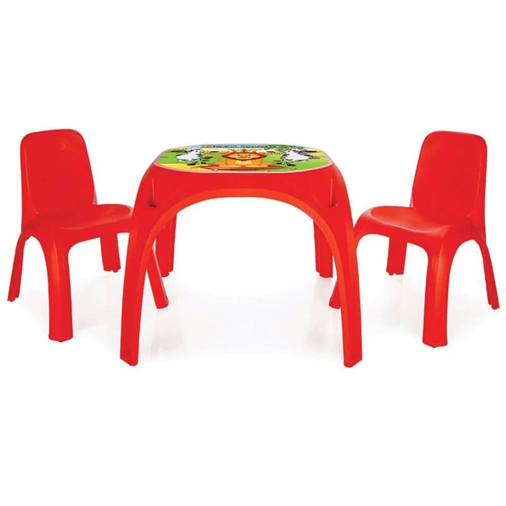Pilsan İki Sandalyeli King Masa Kırmızı Pilsan PLS 03 422 K