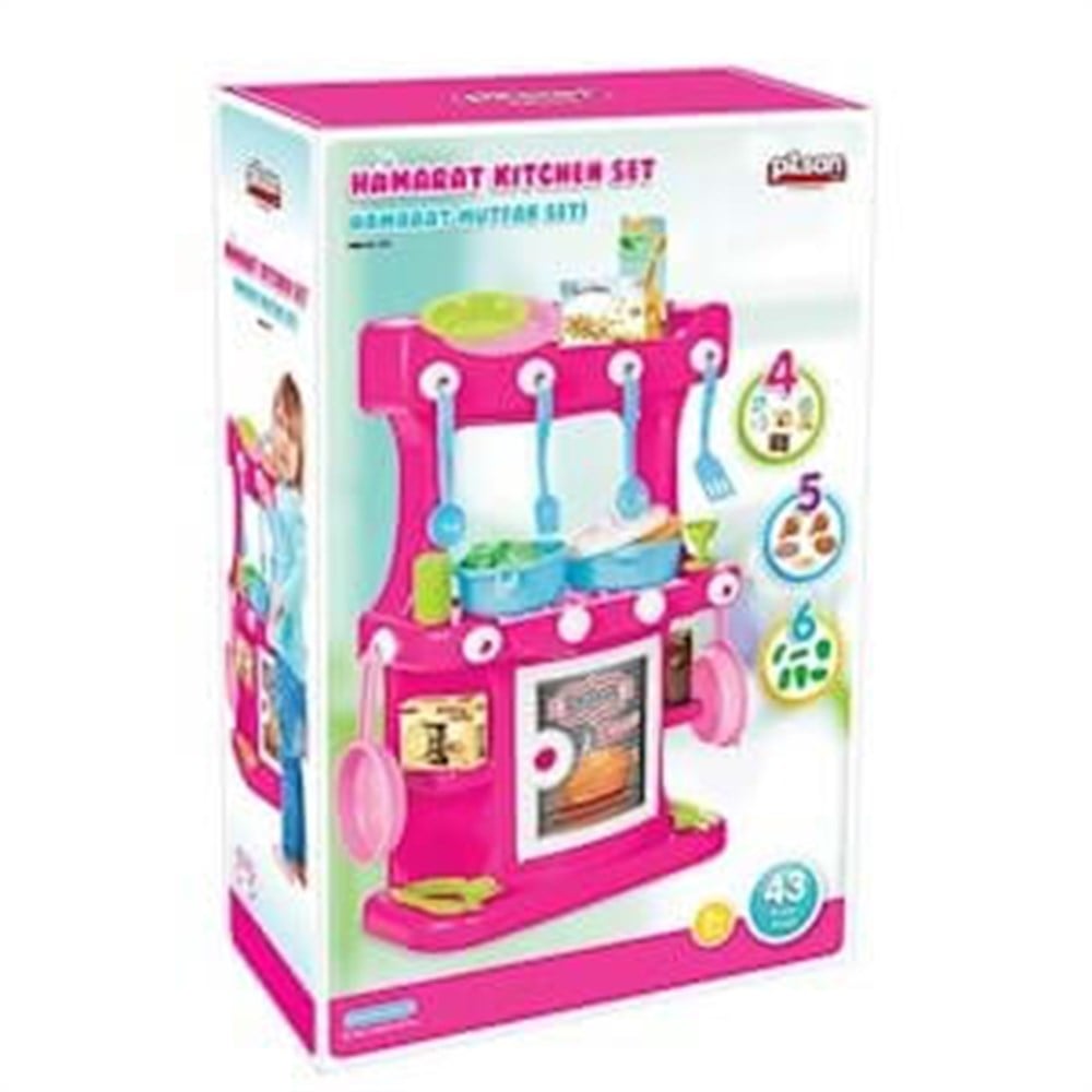 Pilsan Hamarat Mutfak Seti Ayaklı Pembe Pilsan PLS03335 P