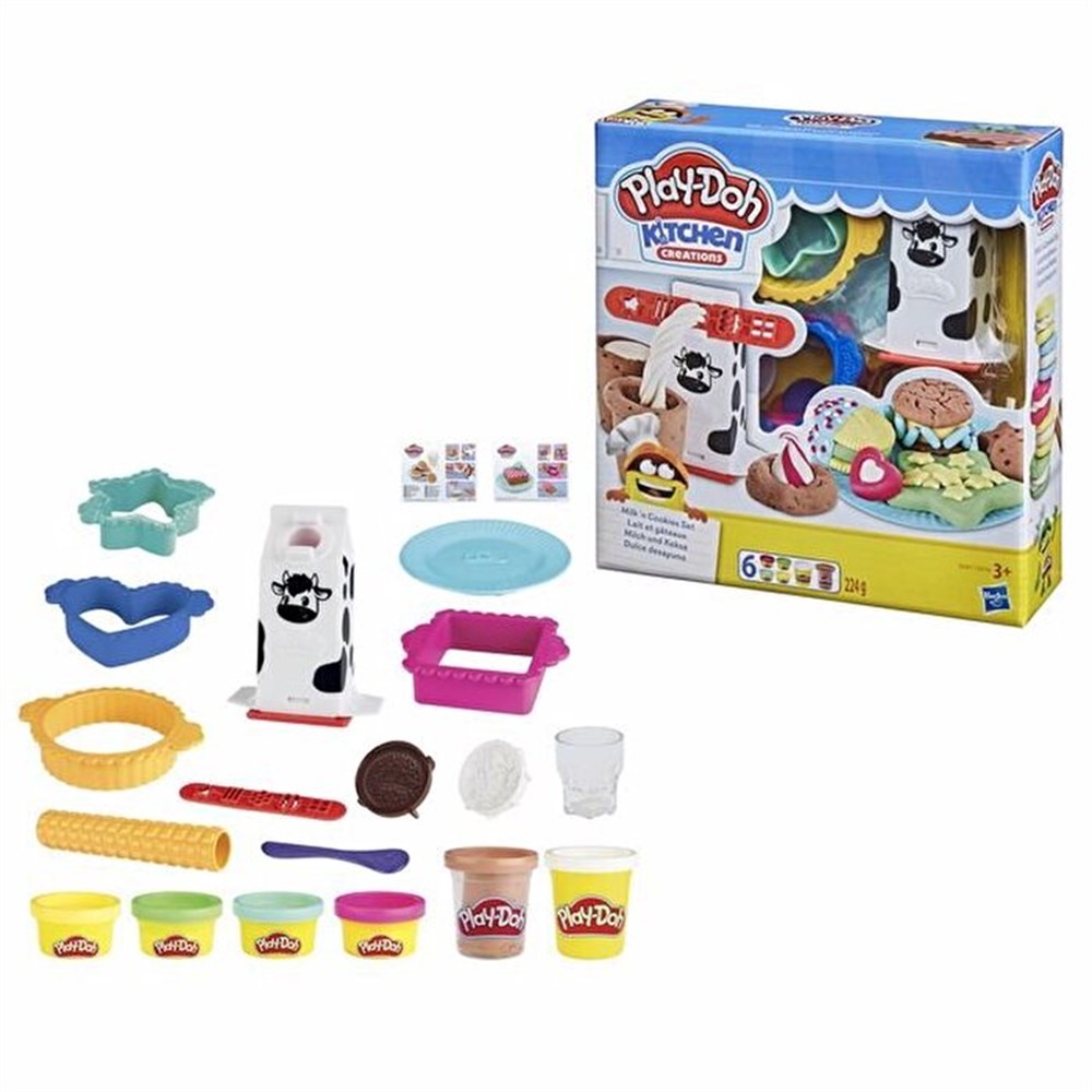 Play Doh Mutfak Atölyesi Süt ve Kurabiye Seti E5112-E5471 Play Doh E5471