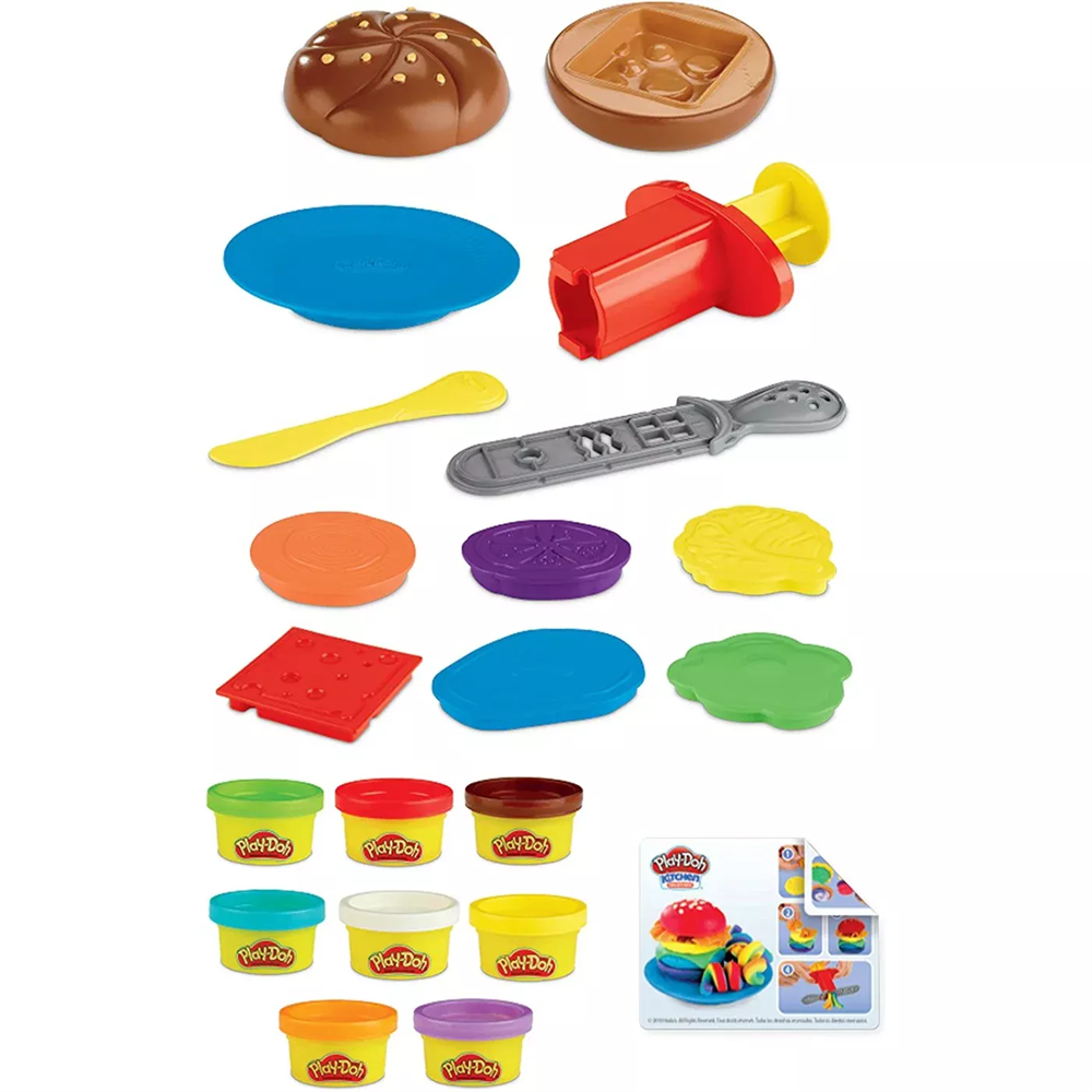 Play Doh Mutfak Atölyesi Hamburger Seti E5112-E5472 Play Doh E5472
