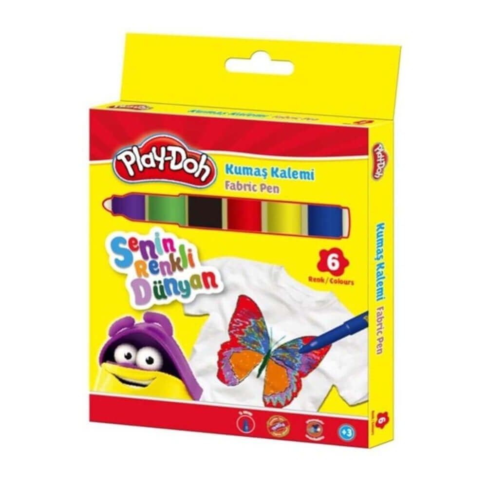 Play Doh Kumaş Kalemi 6 Renk KE017 Play Doh KE017