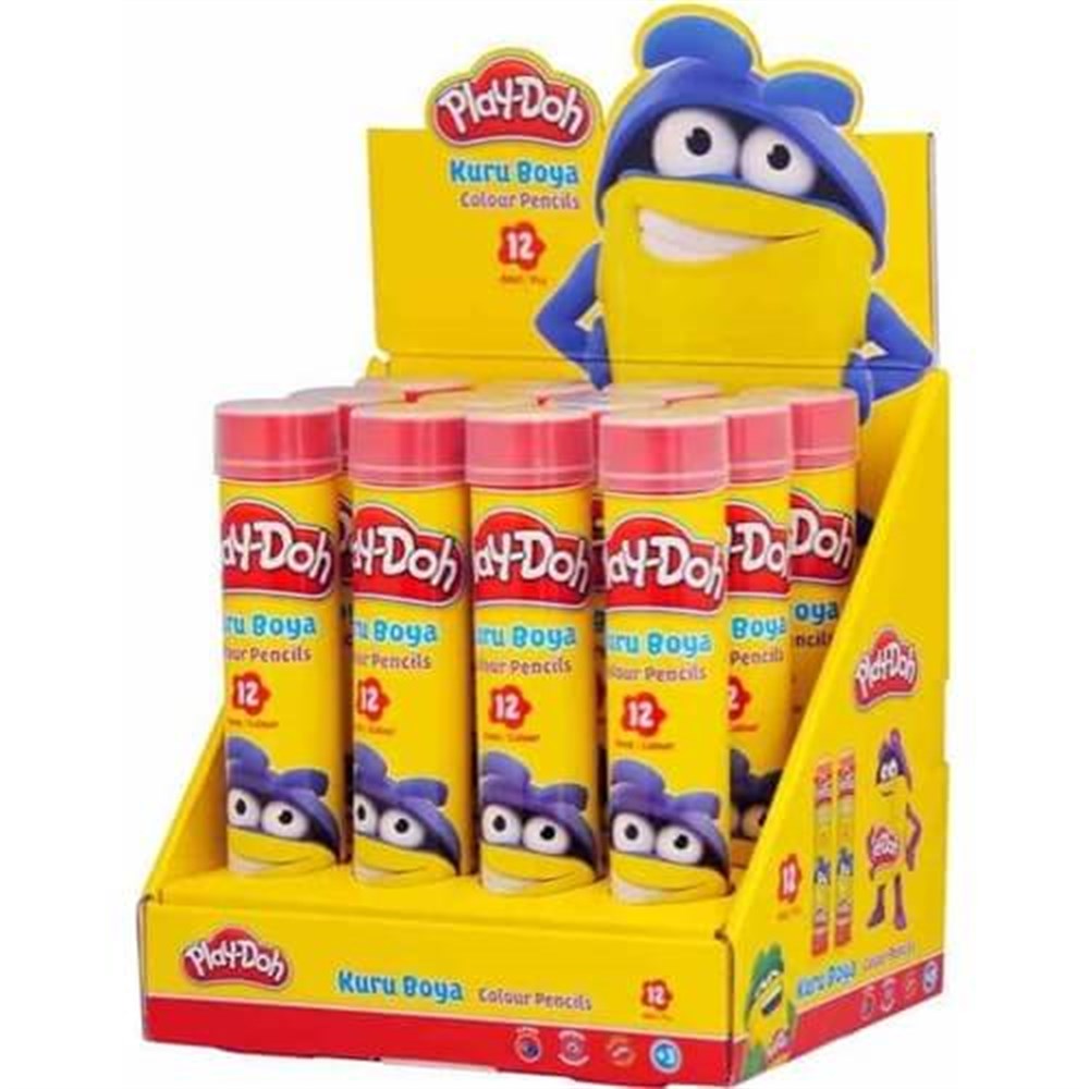 Play Doh Kuru Boya Tüp 12 Renk KU005 Play Doh KU005