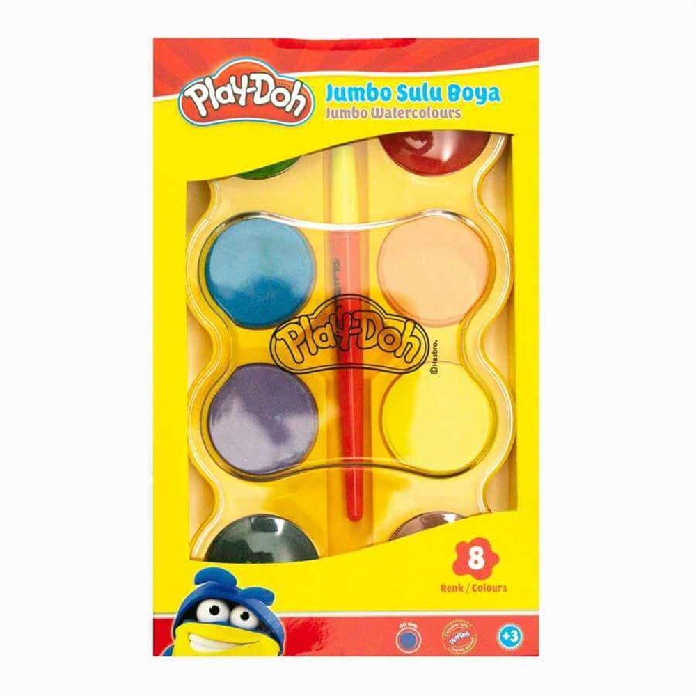 Play Doh Sulu Boya Jumbo 40mm 8 Renk SU005 Play Doh SU005