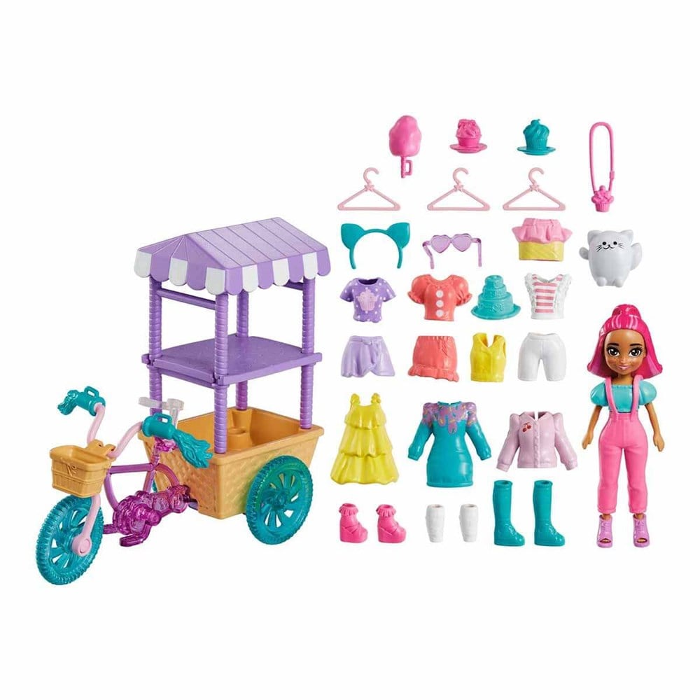 Polly Pocket Bisiklet Dolusu Moda Margot HHX76 Polly Pocket HHX76
