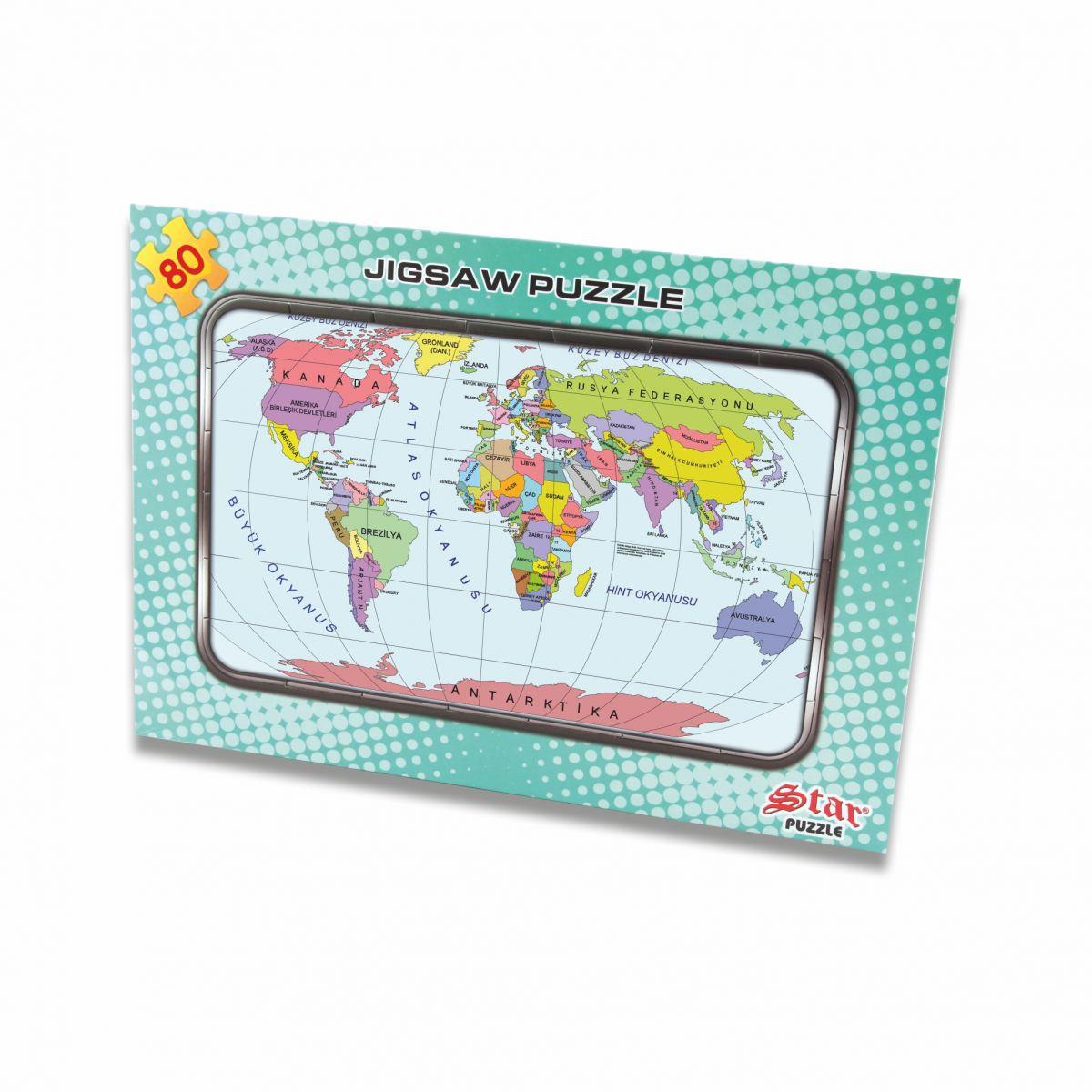 Star Dünya Haritası Puzzle Star STR 8989