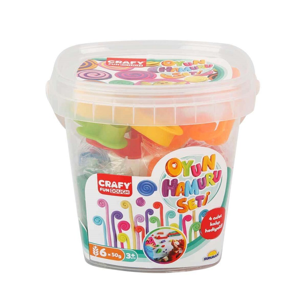CRAFY KUCUK KOVALI OYUN HAMURU SETI 300 GR Sunman S00001705