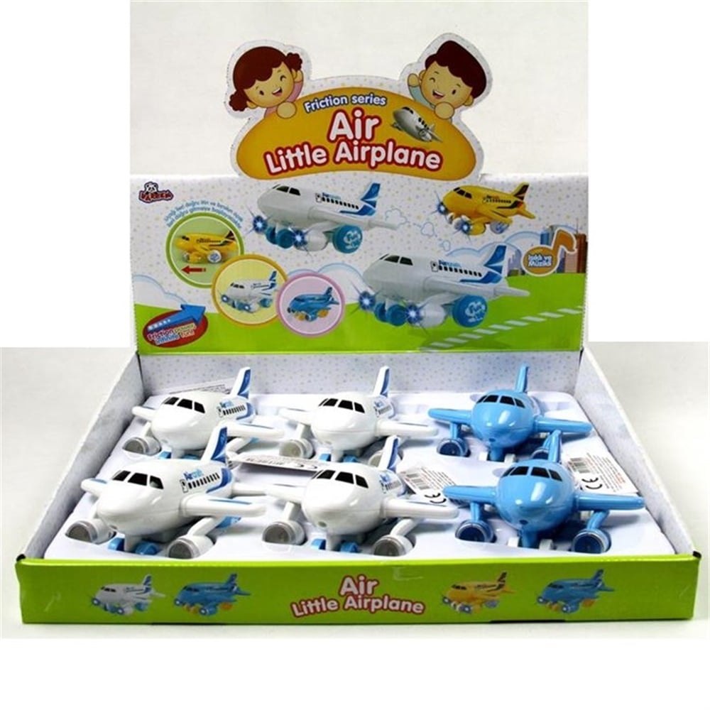 Sürtmeli Sesli Işıklı Sevimli Oyuncak Uçak