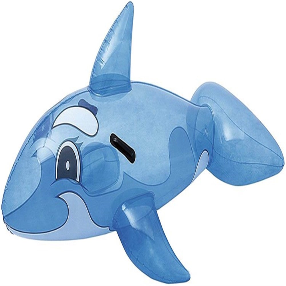 BESTWAY 118X72CM TRANSPARAN MAVI BALINA TUTUNMALI Toystop 41036