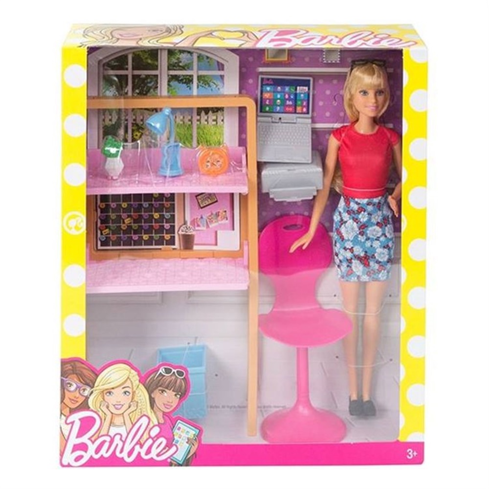 BARBIE BEBEK VE ODA SETLELERI CALISMA MASASI DVX52 Toystop DVX52