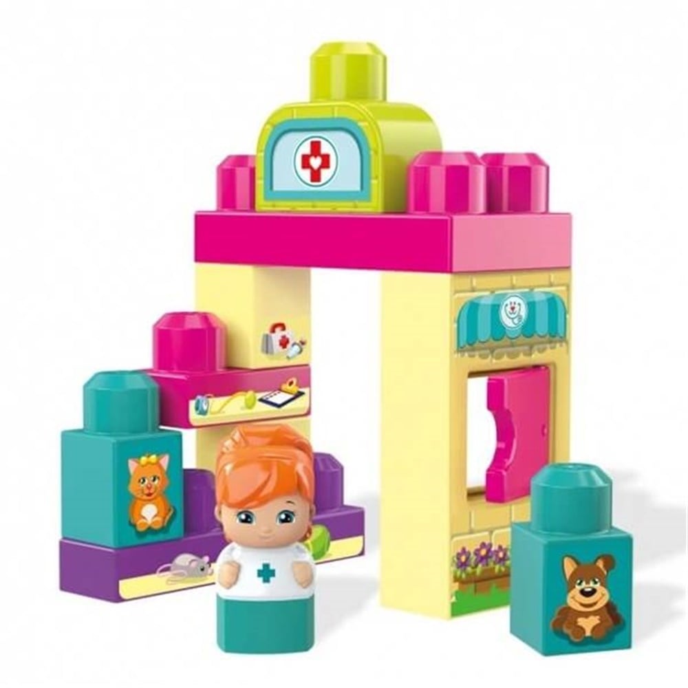 MEGA BLOKS HIKAYE TEMALI BLOKLAR OYUN SETI VETERINER MERKEZI DYC54-DYC55 Toystop DYC55