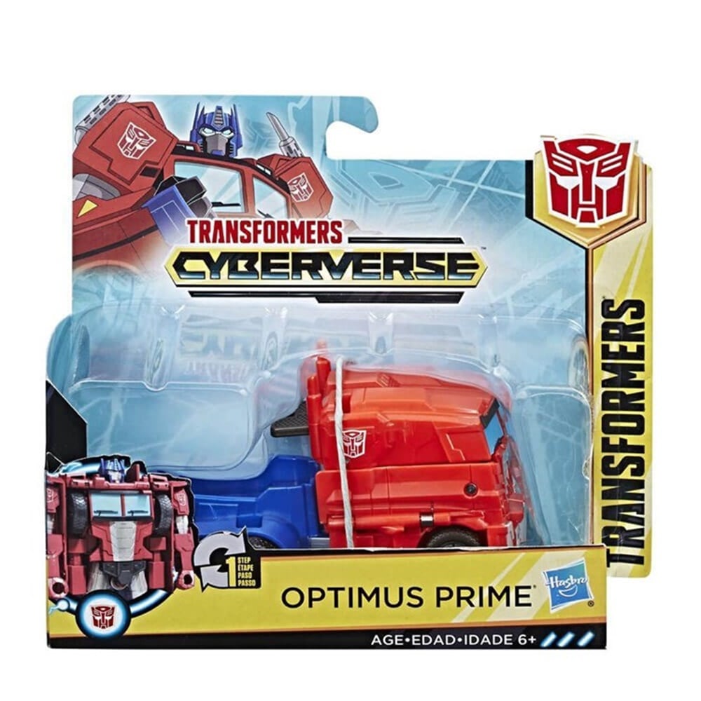 TRANSFORMERS CYBERVERSE TEK ADIMDA DONUSEN FIGUR OPTIMUS PRIME E3522-E3526 Toystop E3526