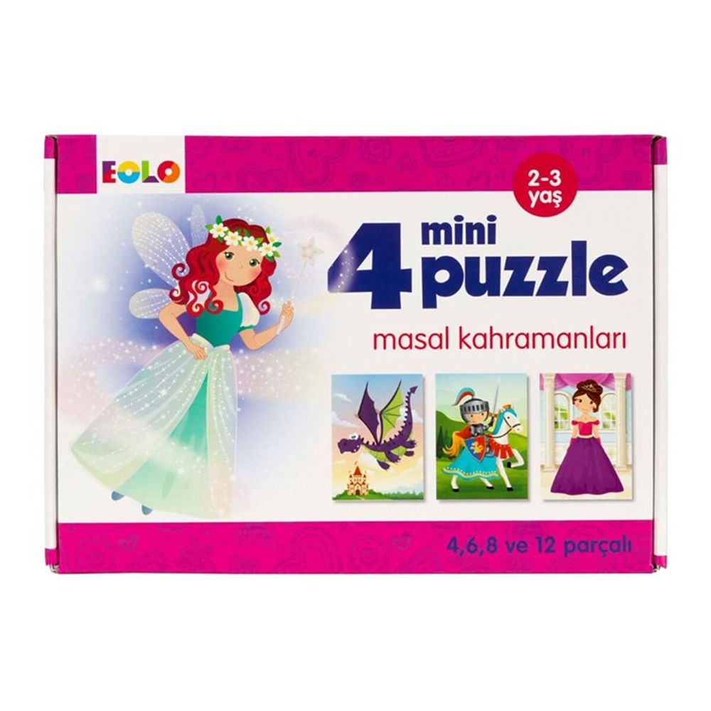 4 MINI PUZZLE MASAL KAHRAMANLARI Toystop EOL010