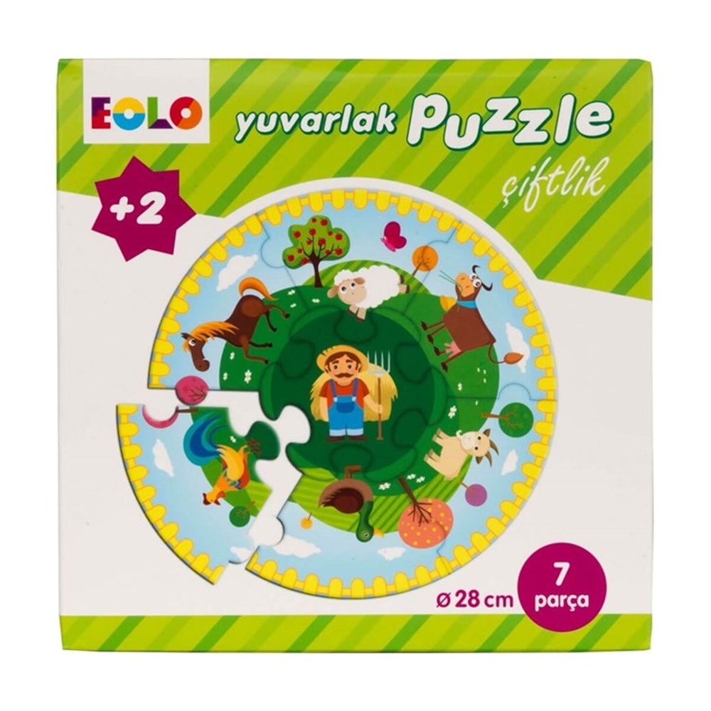 YUVARLAK PUZZLE CIFTLIK Toystop EOL013