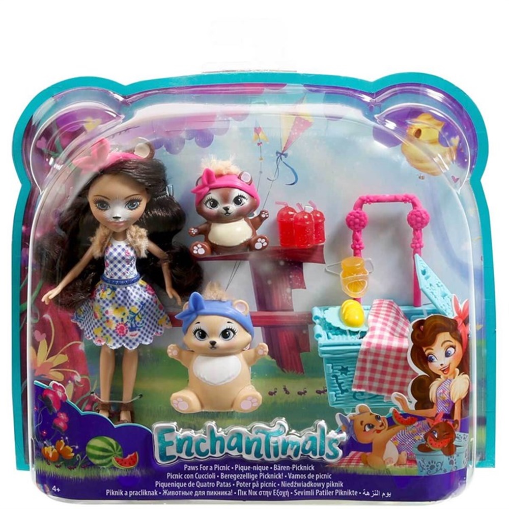 ENCHANTIMALS BEBEKLERI PIKNIKTE OYUN SETI FCC64 SEVIMLI PATILER PIKNIKTE Toystop FCC64