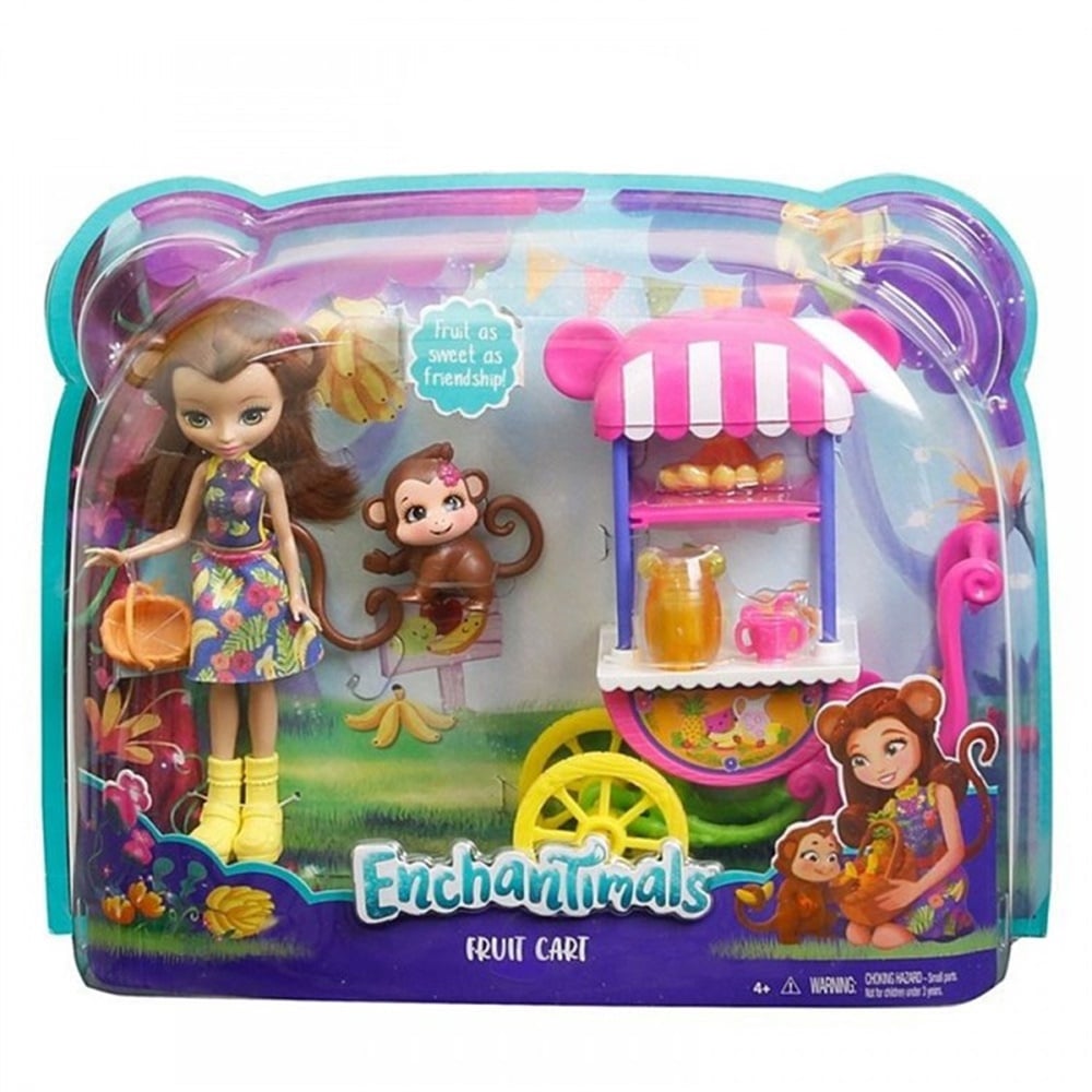 ENCHANTIMALS BEBEK VE ARACI MEYVE ARABASI FJH11-FCG93 Toystop FCG93