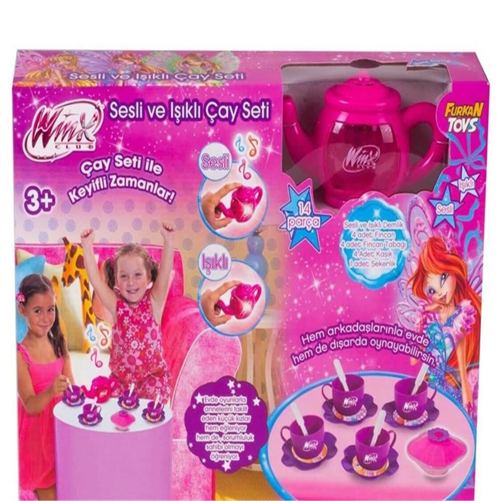 WINX SESLI ISIKLI DEMLIKLI CAY SETI Toystop FR56969