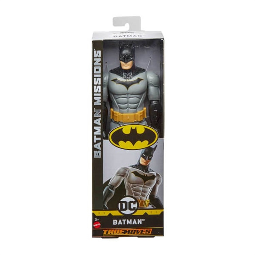 BATMAN MISSION 30 CM AKSIYON FIGURLERI GRI BATMAN FVM69 Toystop FVM70