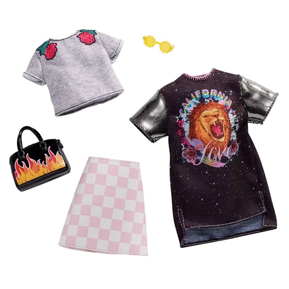 BARBIENIN KIYAFETLERI IKILI PAKET ROCK GRUBU FKT27-FXJ59 Toystop FXJ59