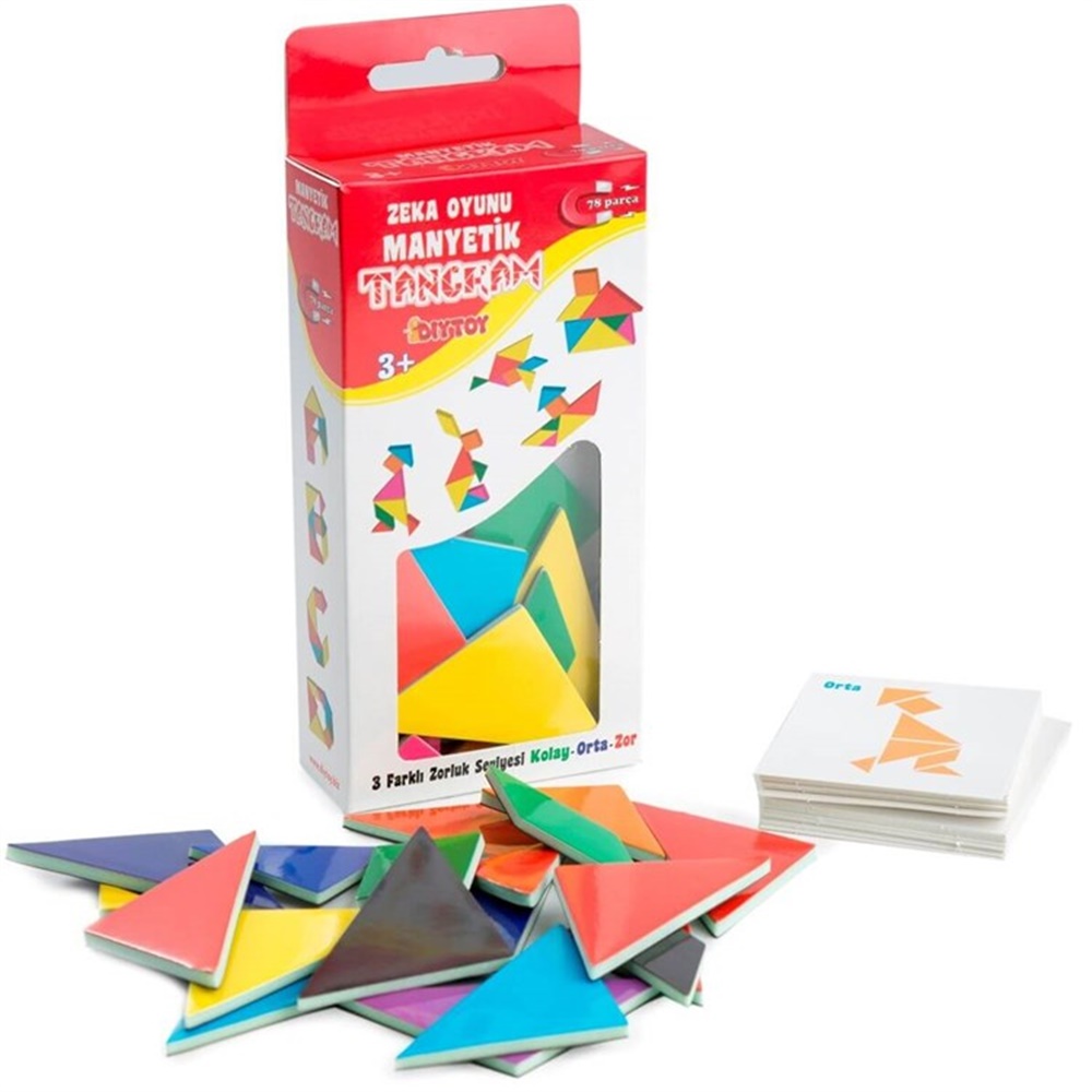 DIYTOY MANYETIK ZEKA OYUNU TANGRAM Toystop T02001321