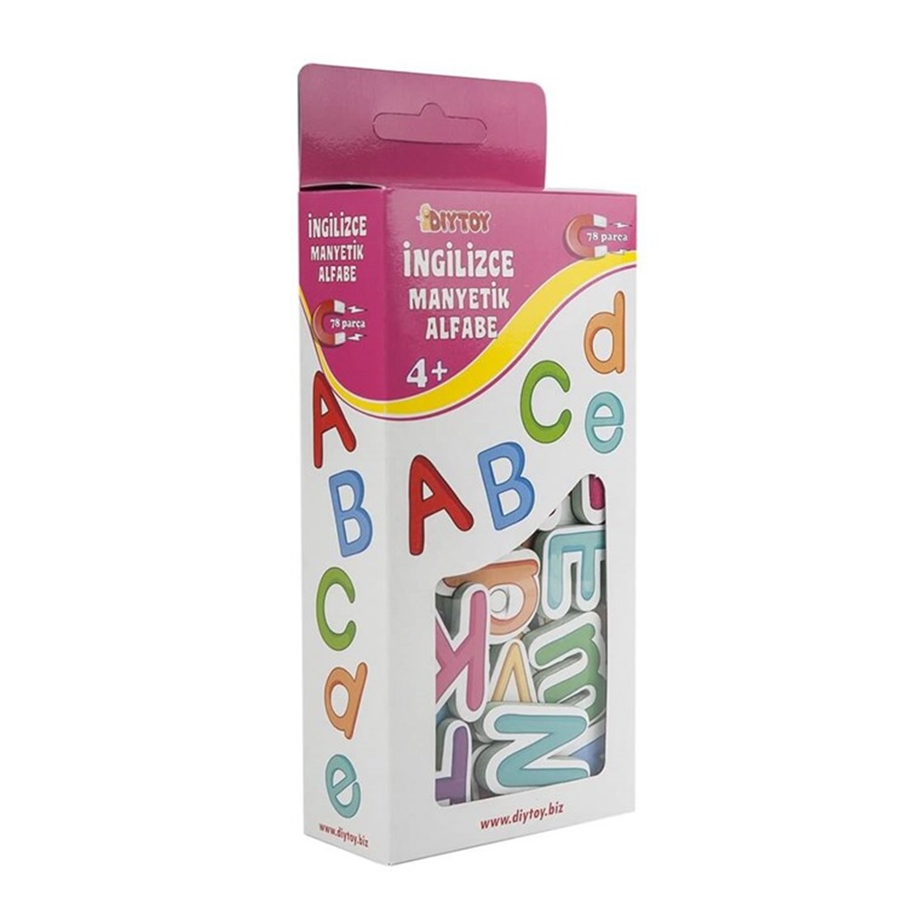 DIYTOY TURKCE INGILIZCE MANYETIK ALFABE Toystop T02003445
