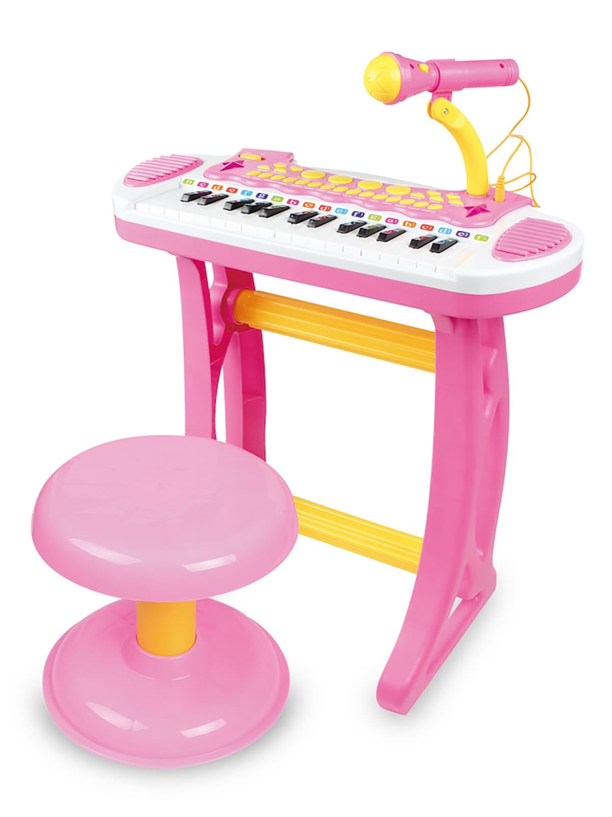 Vardem Mikrofonlu 24 Tuşlu Mp3 Çalar Mini Piyano Pembe Vardem BAO 3132C P