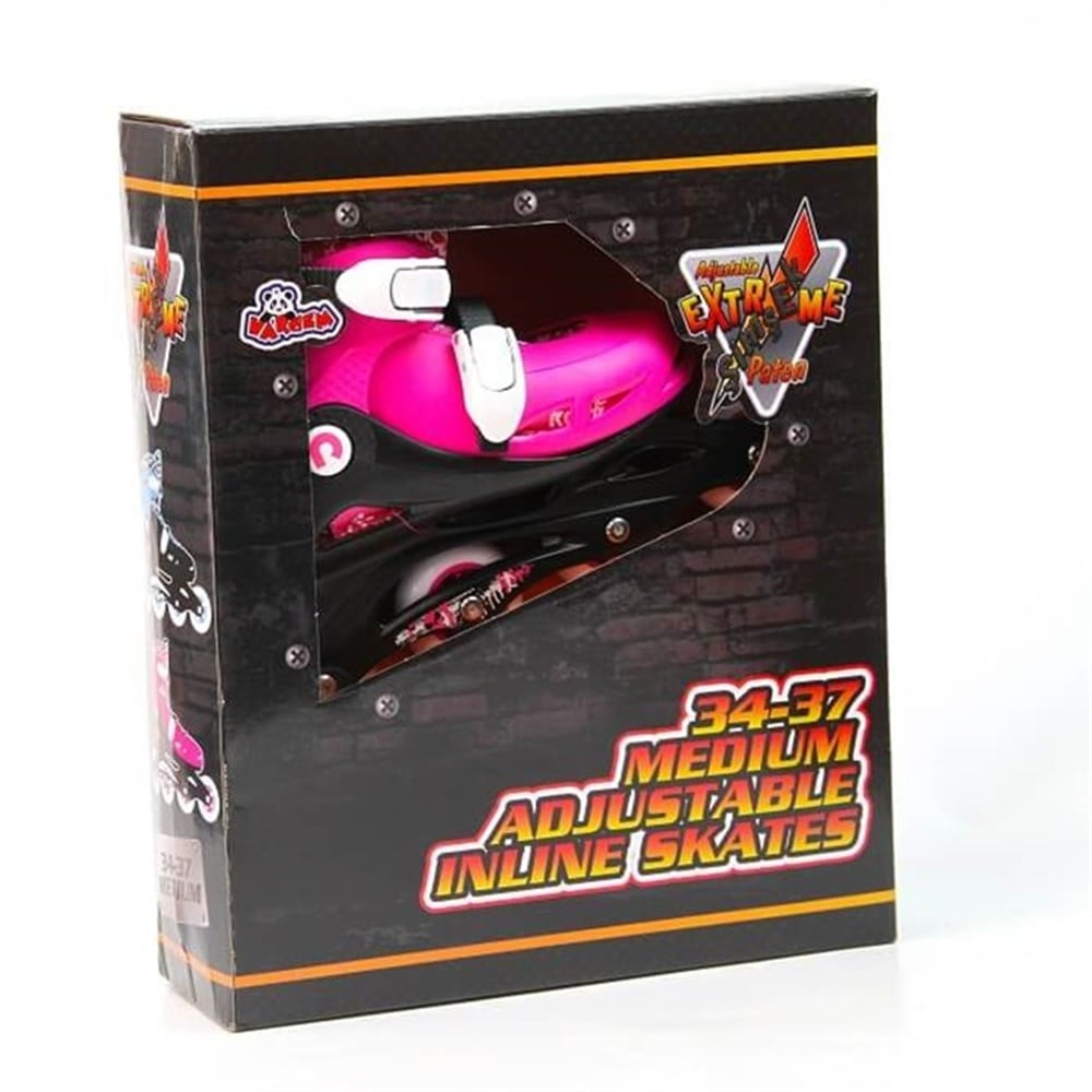 Vardem Ayarlanabilir Pembe Renk Paten (34-37) Vardem GW369HBMP