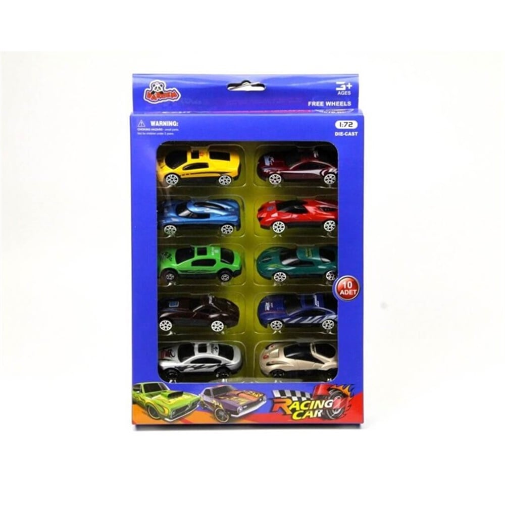 Die Cast 10 Parça 1:72 Metal Araba Seti Vardem KSFV4710
