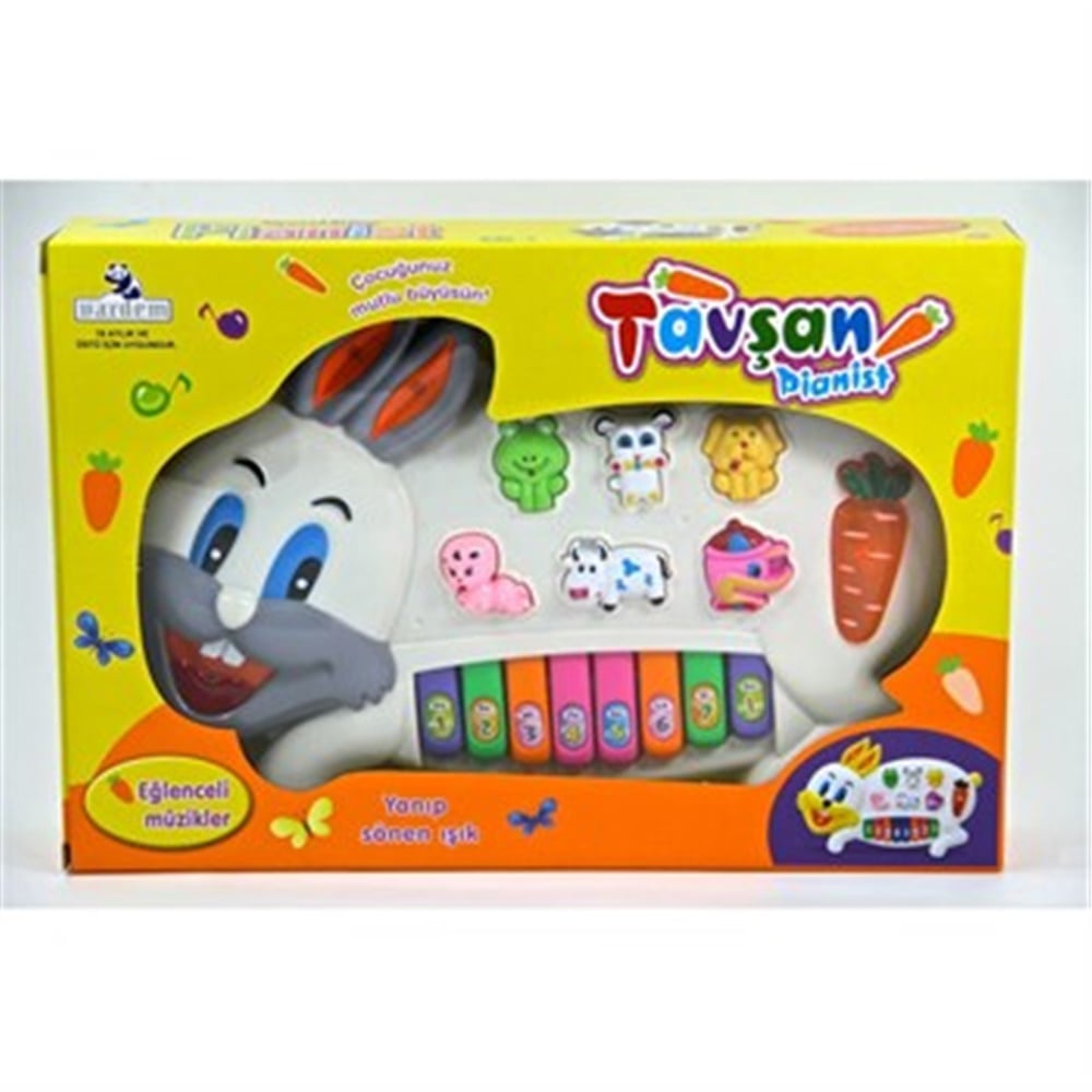 VARDEM MÜZİKLİ IŞIKLI TAVŞAN PİYANİST