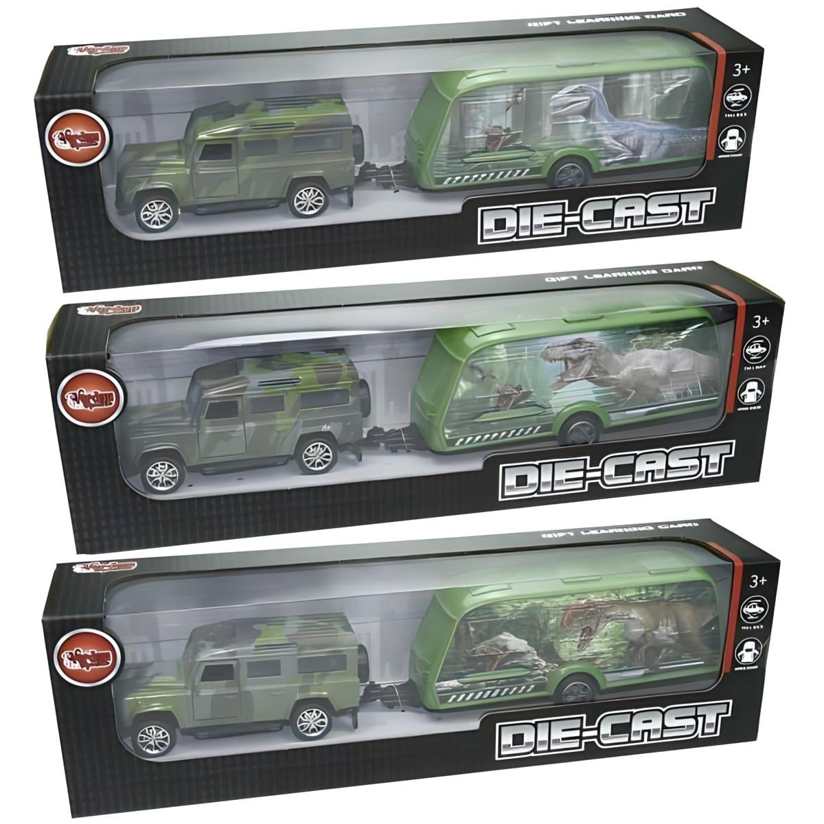 Vardem Dinazor Taşıma Römorklu Die Cast Jeep XFD10 Vardem XFD1005