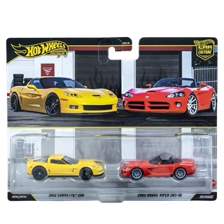 Hot Wheels Premium Car Culture 2’li 2012 Corvette Z06 ve 2003 Dodge Viper SRT-10 HBL96-JHW54 Hot Wheels JHW54