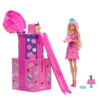 BARBIE PARTY UNBOXED RISE & SURPRISE DOLL JKF66 Diğer JKF66