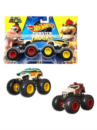 Hot Wheels 1:64 Monster Trucks İkili Araçlar Donkey Kong vs Bowser Hot Wheels HWN69