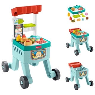 FISHER PRICE SESLI VE ISIKLI 4IN1 EGLEN VE OGREN ALISVERIS SEPETI YURUTEC JLM95 Diğer JLM95