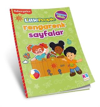 FP LITTLE PEOPLE COLORING BOOK RENGARENK SAYFALAR SARI YESIL Diğer FP 13440