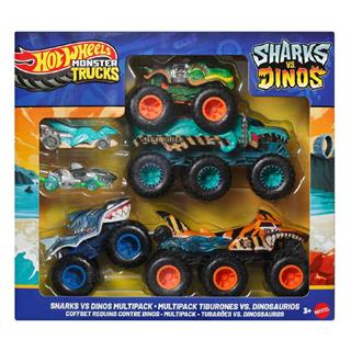 HOT WHEELS MONSTER TRUCKS SHARKS VS DINOS VEHICLE MULTIPACK JGD68 Diğer JGD68