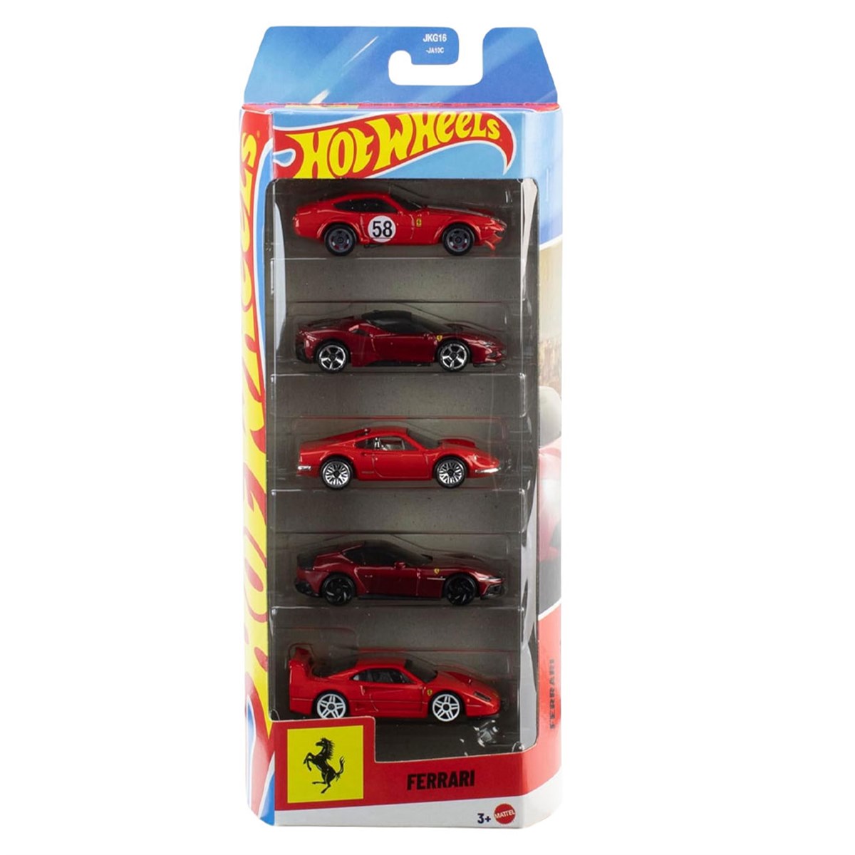 Hot Wheels 5 li Ferrari Araba Seti JLN12