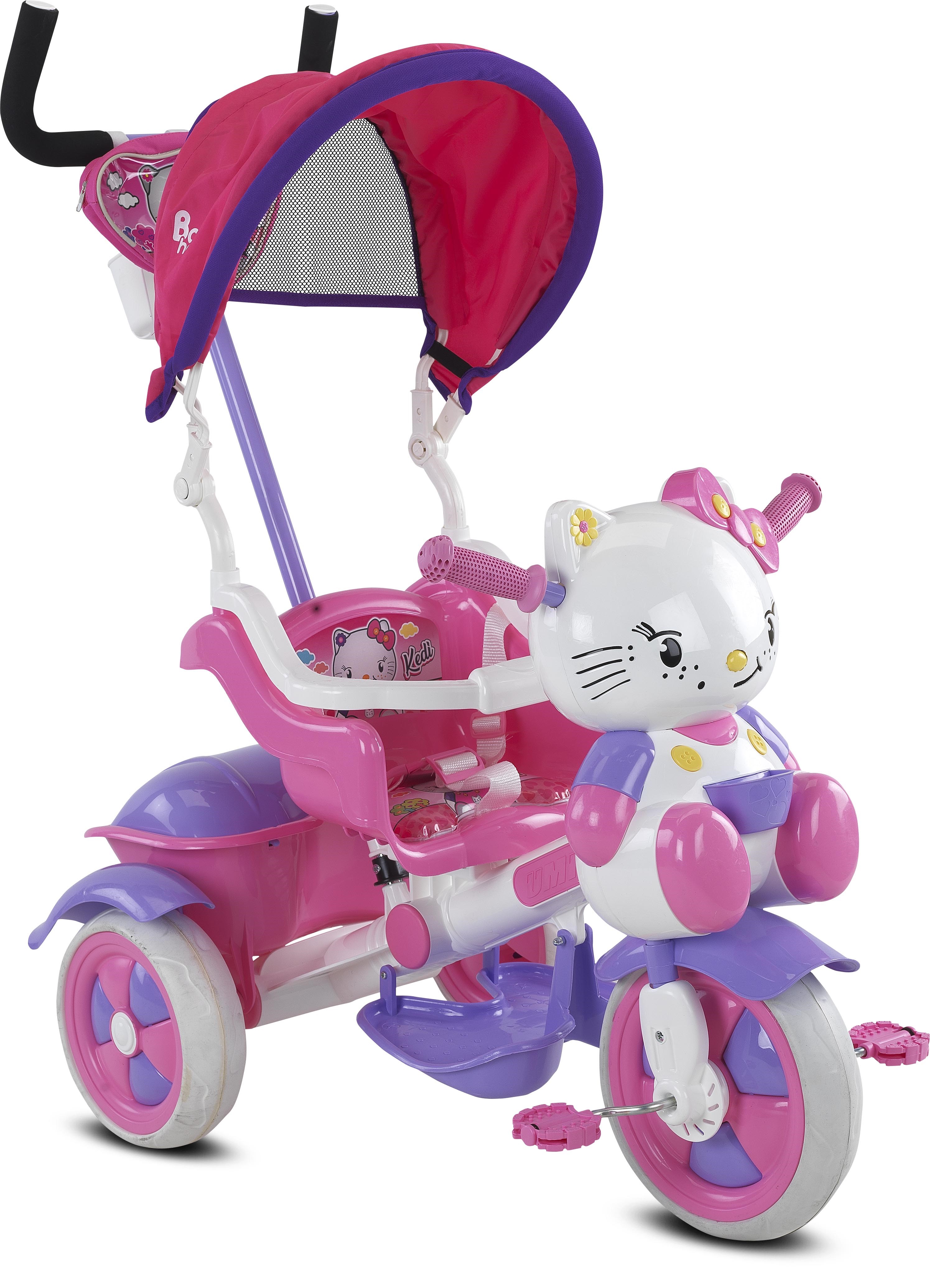 Babyhope Kety 3 Teker Kontrollü Bisiklet Pembe Babyhope BSK003