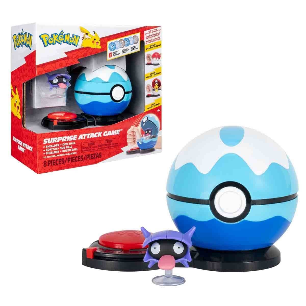 Pokémon Sürpriz Atak Oyun Seti Shellder + Dive Ball PKW2724 A-PKW4173 Pokemon PKW4173
