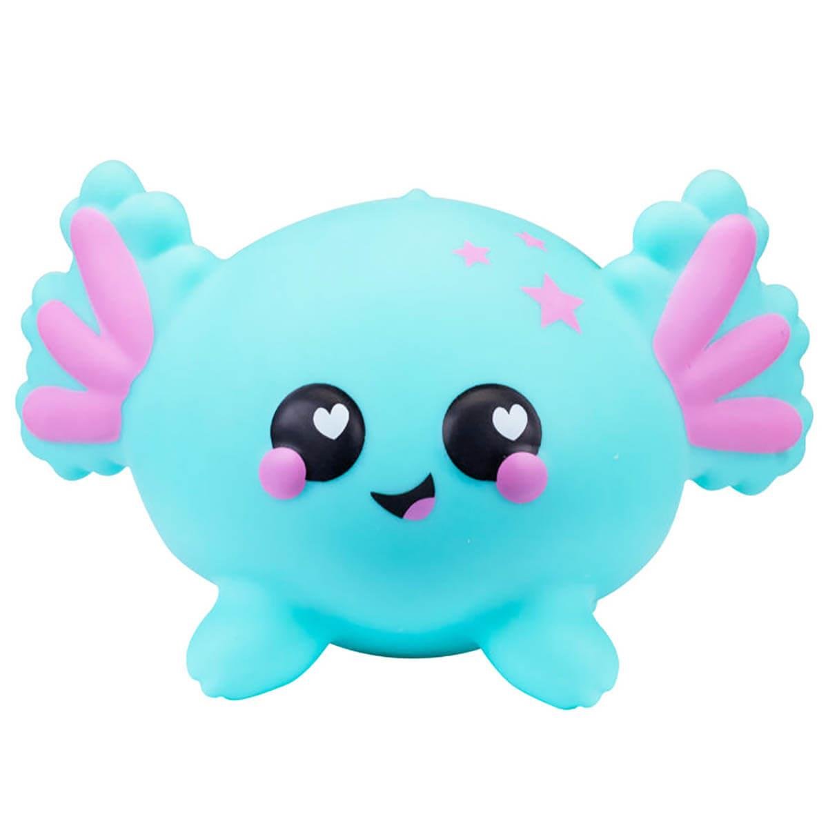 SMOOSHZEES MIDI LUVZEES SQUISHY FIGUR SERI1 MH003001 - MAVI AXOLOTL NOODLE Diğer MH003001 MAN