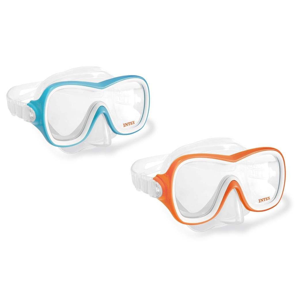 Intex Wave Rider Yüzücü Maskesi (Turkuaz-Turuncu Renk) 8+ Yaş Intex 55978