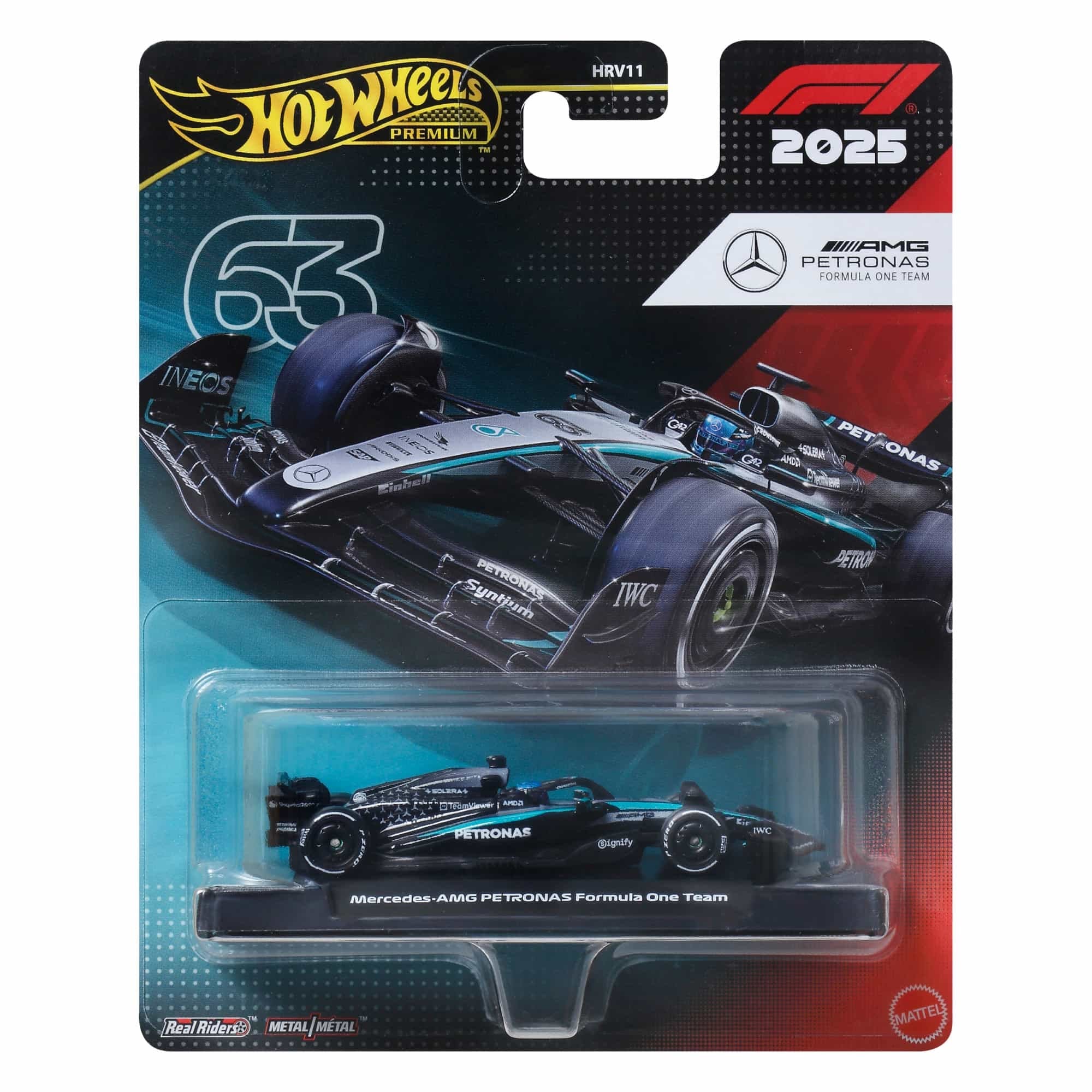 Hot Wheels Premium Formula 1 Yarış Arabası Mercedes AMG Petronas Formula One Team HRV11-JKD80 Hot Wheels JKD80