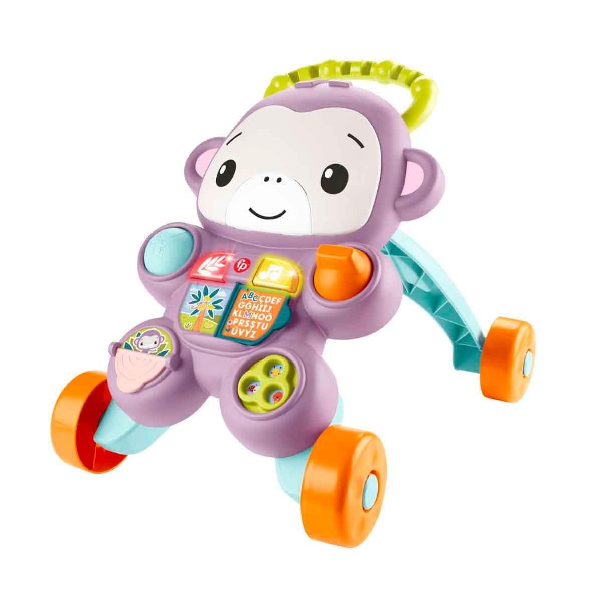 FISHER PRICE SESLI VE ISIKLI BENIMLE OGREN MOR MAYMUN YURUTEC JGW94 Diğer JGW94