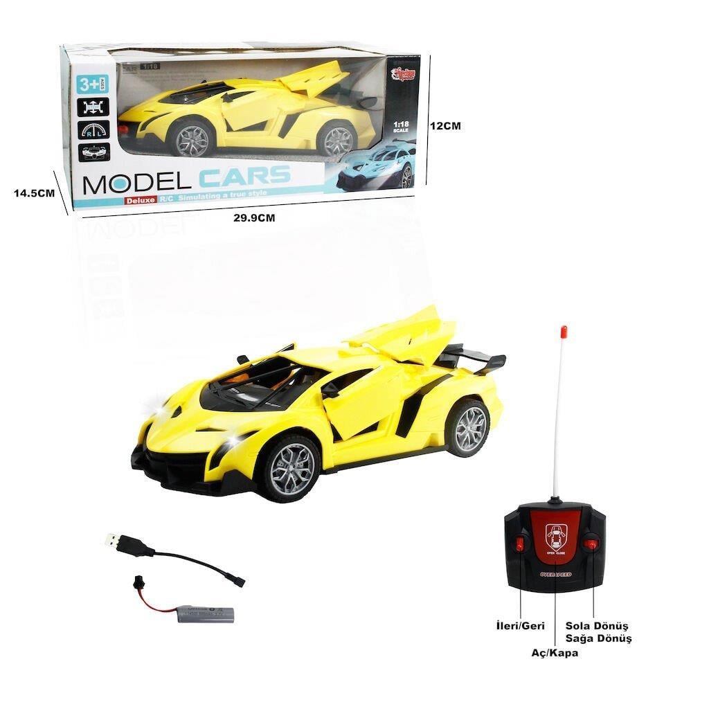 VARDEM UK FF SARJLI 1:18 KAPI VE BAGAJ ACILAN ARABA Diğer XFG 789 104C