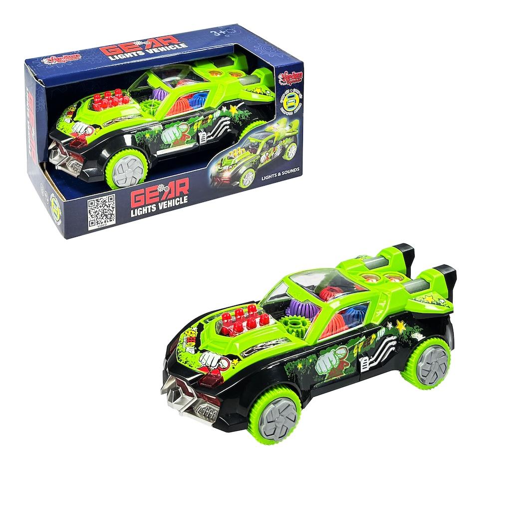 Vardem Işıklı, Müzikli Pilli Çarp Dön Yarış Arabası Yeşil Vardem WK C 3A Y