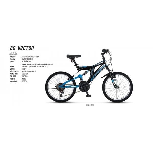 Ümit Mito Vector 20 Jant Amortisörlü Bisiklet Mavi Ümit MIT 20 J AMR M